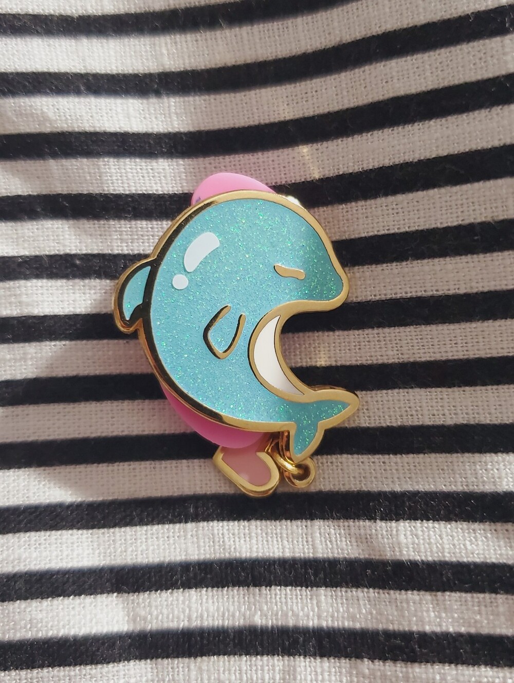MELODICMISA Glitter Dolphin Enamel Pin